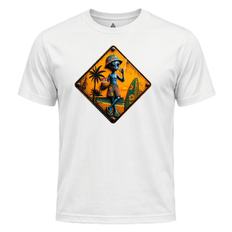 ArtiFacture SUMMALIEN White Graphic T-Shirt