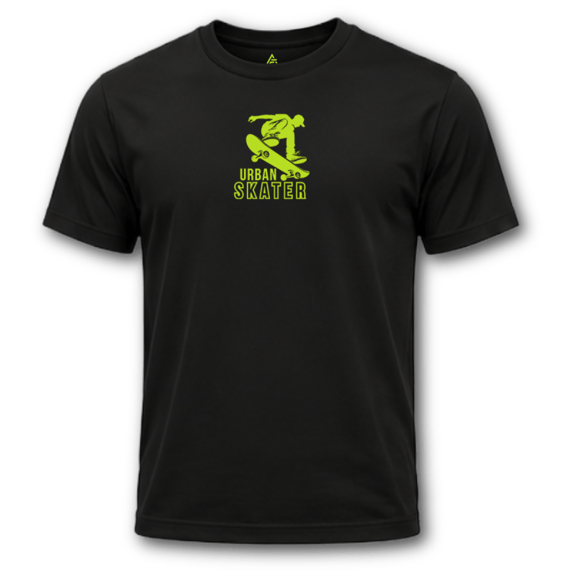 ArtiFacture URBAN SKATER Chartreuse Graphic T-Shirt